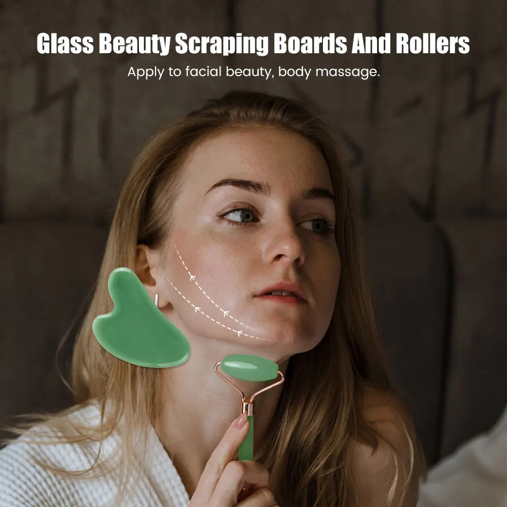 Rouleau de Massage Facial Anti-Gonflement — Rituel Lifting Express 2 en 1