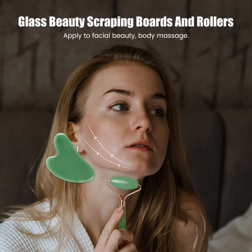 Rouleau de Massage Facial Anti-Gonflement — Rituel Lifting Express 2 en 1