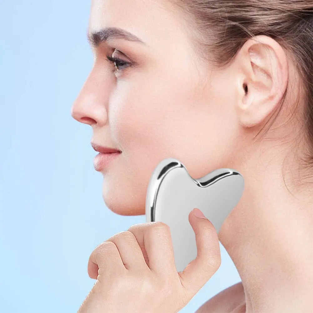 GuaSha de visage en acier