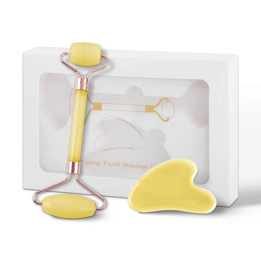Rouleau de Massage Facial Anti-Gonflement — Rituel Lifting Express 2 en 1