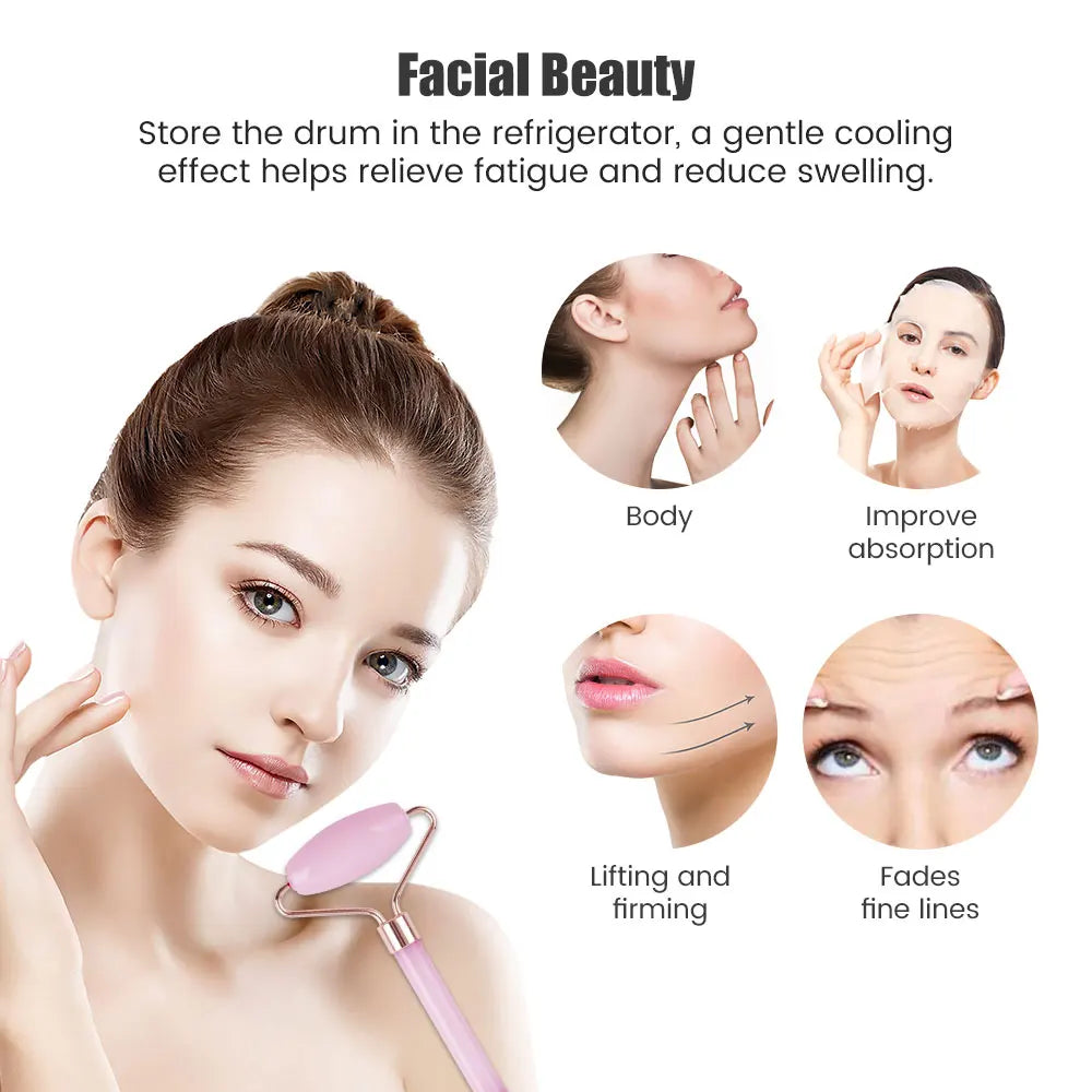 Rouleau de Massage Facial Anti-Gonflement — Rituel Lifting Express 2 en 1